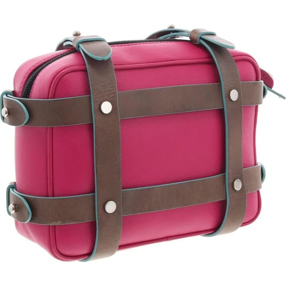 M by Missoni Pink Shoulder Bag with Leather Accents